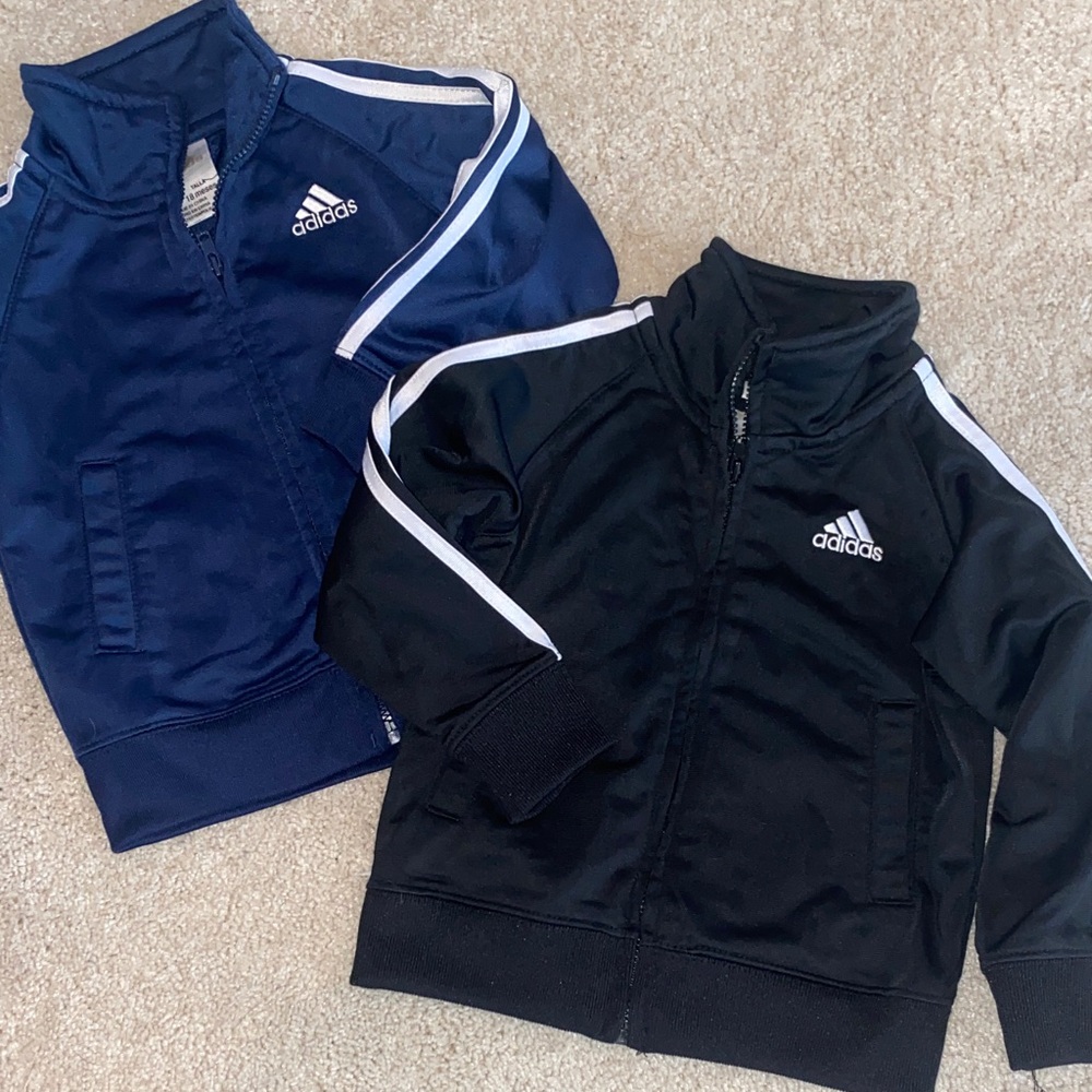 Bundle Adidas 18 mo Blue and Black Track Jackets
